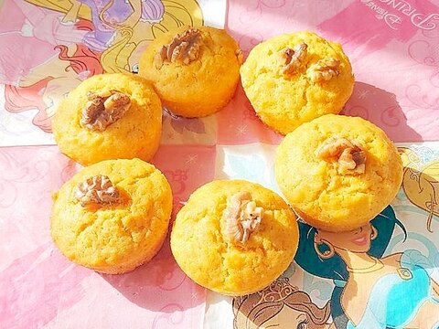 100均のシリコン型で!人参たっぷりマフィン♪